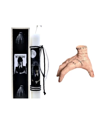  Παιχνιδολαμπάδα Wednesday Addams και Χέρι Thing ΣΕΤ 28x7x5
