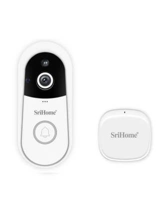  Srihome DH004-4MP Ασύρματο IP Κουδούνι Πόρτας με Κάμερα και WiFi 1080P