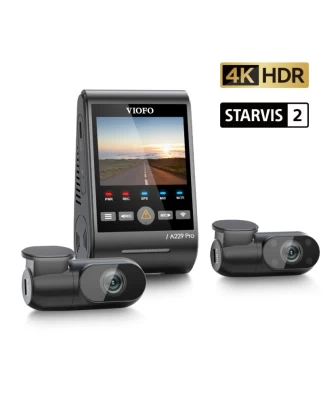  VIOFO A229 Pro 3CH Τριπλή Κάμερα Dash Αυτοκινήτου με Φωνητικές Εντολές (4K HDR/Sony Starv