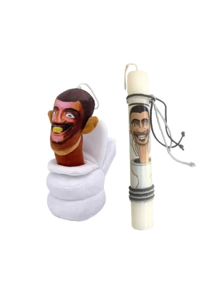  Παιχνιδολαμπάδα Skibidi Toilet ΣΕΤ 25x3cm