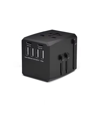  RRtravel HHT904 Αντάπτορας Πρίζας από Universal σε Universal με 6 Θύρες  (4xUSB / 2xType-