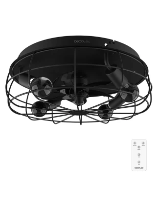 EnergySilence LampAero 600 Iron Design 08638 Ανεμιστήρας Οροφής 2 Σε 1 Διπλής Κατεύθυνσης 