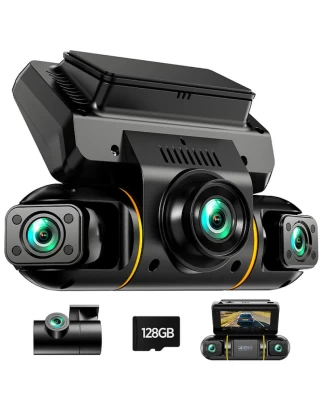 Campark 4πλή Κάμερα Αυτοκινήτου 4CH 360° Full HD με Νυχτερινή Όραση, G-Sensor & 24ωρη Κατ