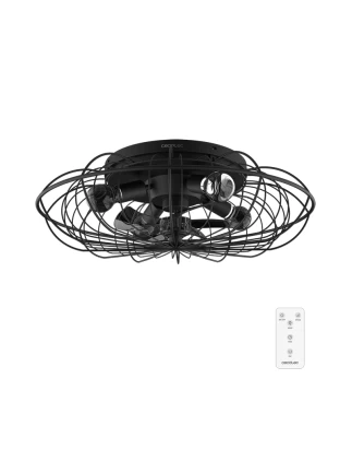 ENERGYSILENCE LAMPAERO 600 NATURAL WICKER 08642 Ανεμιστήρας Οροφής 2 σε 1 20W
