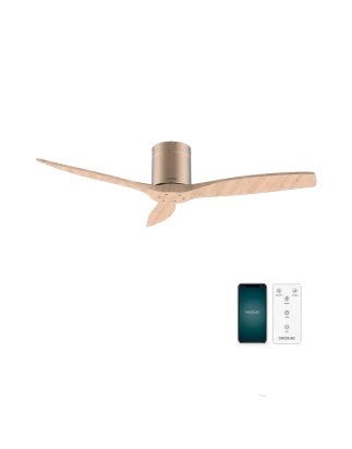 ENERGYSILENCE AERO 5500 AQUA GOLDLIGHTWOOD CONNECTED 08521 Ανεμιστήρας Οροφής Wi-Fi IP44 μ
