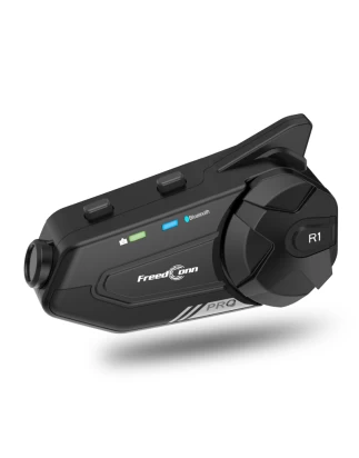  FreedConn R1 Pro Κάμερα Πορείας 2K/WiFi Αναμετάδοση/Ενδοεπικοινωνία Μονή για Κράνος Μηχαν