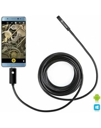 Αδιάβροχη ενδοσκοπική κάμερα με 6 LED usb με 5 μετρα καλώδιο για Android/PC