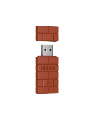  8BitDo Wireless USB Adapter 2 83DC (Windows/macOS/PS5/Switch/Android TV/Rapsberry/XBOX On
