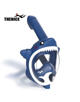  Thenice KF-6 Παιδική Μάσκα Θαλάσσης Καρχαρίας με Νεροπίστολο Full Face Snorkel Mask (XS) 