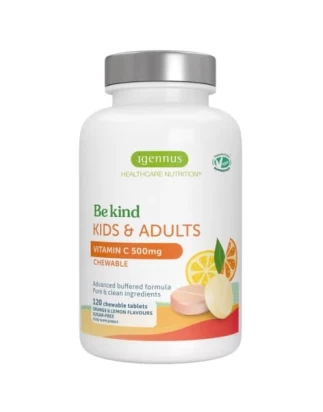 Βιταμίνη C χωρίς ζάχαρη, μασώμενο δισκίο 500mg 120tabs Igennus