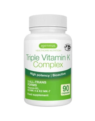 Τριπλό σύμπλεγμα βιταμίνης Κ 2700mcg 90Caps Igennus