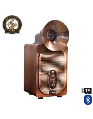  Old Street Audio AS81 Ασύρματο Ηχείο Retro Ξύλινο (30W/Μπαταρία 4000mAh/Bluetooth 5.4/USB