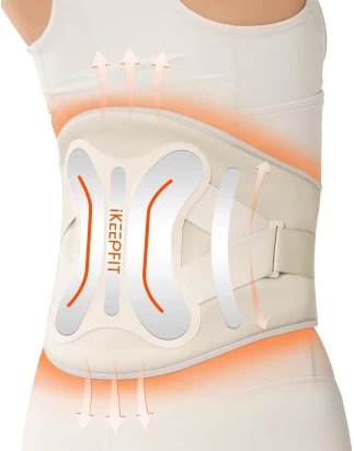  iKeepFit Maxwarm 4.0 Ζώνη Μέσης με Θερμότητα & Μασάζ για Πόνους Οσφύος (8000mAh/Υποστήριξ