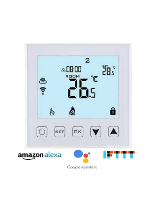 Hysen HY603 Ψηφιακός Θερμοστάτης Smart WIFI για Αέριο/Πετρέλαιο (Οθόνη Αφής/Φωνητικές Εντ