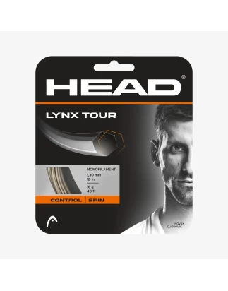 LYNX TOUR 12m  ΧΟΡΔΗ TENNIS HEAD Διάμετρος: 1,25mm Black