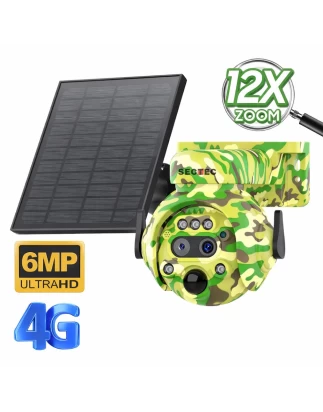  Sectec ST-515 Διπλη Κάμερα Κυνηγιού  4G με 12x Ζουμ, Bluetooth και Πάνελ 3W (6MP/Bluetoot