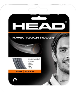 HAWK TOUCH ROUGH 1.25mm/12m BLACK ΧΟΡΔΗ TENNIS HEAD
