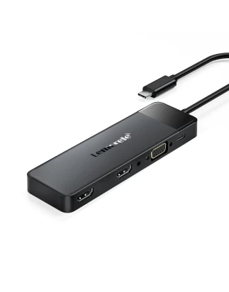  Lemorele TC94 Docking Station 10-σε-1 USB-C Hub με Triple Display (Dual HDMI + VGA), PD 1