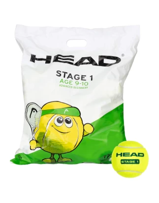 HEAD STAGE 1 GREEN 72 BALL POLYBAG ΜΠΑΛΛΑΚΙΑ TENNIS