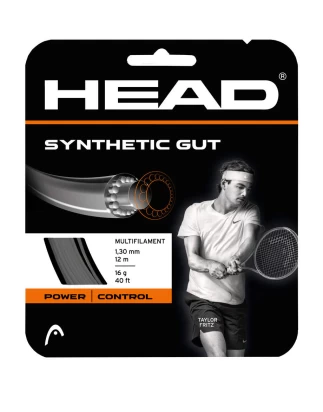 SYNTHETIC GUT 16 1.34mm/12m BLACK ΧΟΡΔΗ TENNIS HEAD