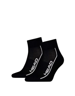 SOCKS TENNIS 2P PERFORMANCE QUARTER BLACK TENNIS HEAD