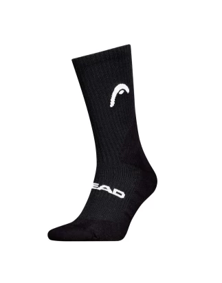 SOCKS TENNIS 1P CREW BLACK TENNIS HEAD