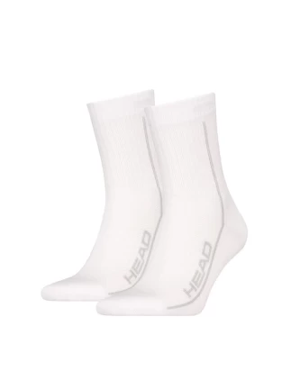 SOCKS TENNIS 2P PERFORMANCE SHORT CREW WHITE TENNIS HEAD