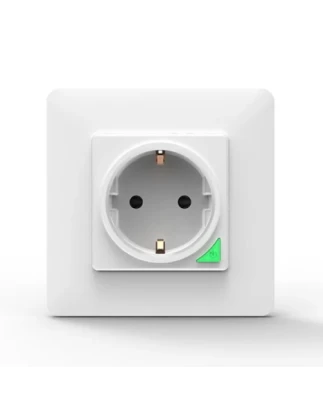  MOES WK-Y-EU-WH-MS Smart WiFi Χωνευτή Πρίζα Τοίχου (16Α) Λευκή