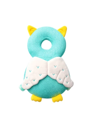   Giggles and Co. Προστατευτικό Μαξιλάρι Κεφαλιού Μωρού Green Owl Mesh (5 έως 48 μηνών)