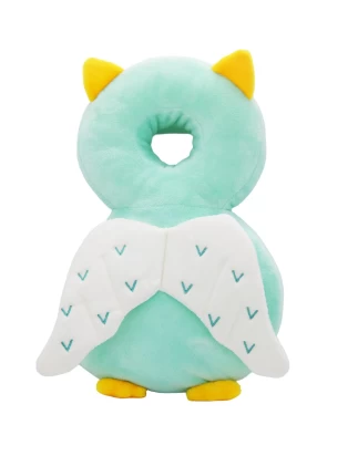  Giggles and Co. Προστατευτικό Μαξιλάρι Κεφαλιού Μωρού Green Owl Velvet (5 έως 48 μηνών)