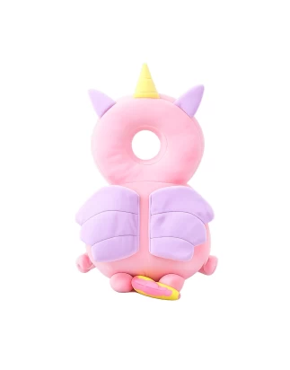  Giggles and Co. Προστατευτικό Μαξιλάρι Κεφαλιού Μωρού Pink Unicorn Velvet (5 έως 48 μηνών
