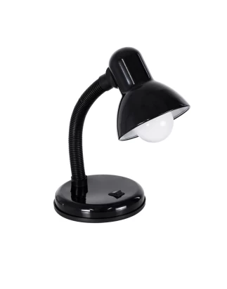 Flexi Desk Black - Επιτραπέζιο Μονόφωτο E27 Μοντέρνο Μέταλλο Μαύρο Καμπάνα - Μ12 x Π12 x Υ