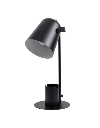 Focus Desk Black - Επιτραπέζιο Μονόφωτο E27 Μοντέρνο Μέταλλο Μαύρο Καμπάνα - Μ12 x Π15 x Υ