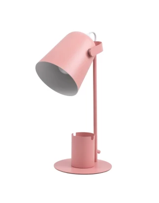 Focus Desk Pink - Επιτραπέζιο Μονόφωτο E27 Μοντέρνο Μέταλλο Ροζ Καμπάνα - Μ12 x Π15 x Υ38c