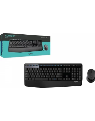 Logitech MK345 - Ασύρματο Σετ Πληκτρολόγιο & Ποντίκι USB - Αγγλικό US - Μαύρο