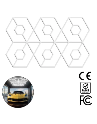 RhombiLite - Διακοσμητικό LED Φωτιστικό Πάνελ Οροφής Πολυγωνικού Σχεδιασμού με Εσωτερικά Μ