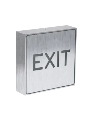 Φωτιστικό Αλουμινίου LED Εξόδου EXIT - 1W AC 220-240V - Μ11 x Π11 x Υ3cm - Πράσινο