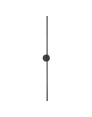 VenCore Linear Round 6093-20003 - Μοντέρνο Επιτοίχιο Δίφωτο LED 18W Μαύρο Αλουμίνιο 120CM 