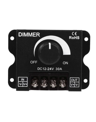 VenCore 6613-10004 - Dimmer 12-24V 360-720W with Knob Button - Επιτοιχιο Εξωτερικό LED Dim
