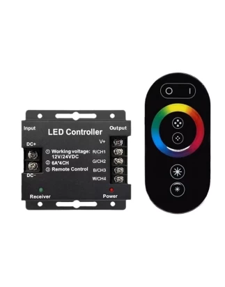 VenCore 6613-10009 - RGBW Controller 12-24V 216-432W with RF Remote - Ασύρματο Controller 