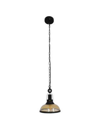 VenCore Billiardo I 6089-10040 - Φωτιστικό Οροφής Μονόφωτο Κρεμαστό Μαύρο Μεταλλικό και Με