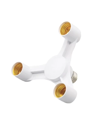VenCore 6373-10014 - 3xE27 Bulb Adaptor 3x60W Max - Αντάπτορας - Μετατροπέας από 1xE27 σε 
