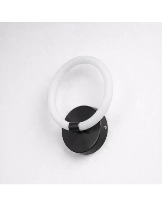 VenCore Velora Black 6093-20049 - Μοντέρνο Επιτοίχιο Φωτιστικό Απλίκα LED 12W Μαύρο Αλουμί