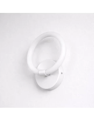 VenCore Velora White 6093-20050 - Μοντέρνο Επιτοίχιο Φωτιστικό Απλίκα LED 12W Λευκό Αλουμί