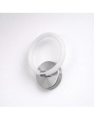 VenCore Velora Silver 6093-20051 - Μοντέρνο Επιτοίχιο Φωτιστικό Απλίκα LED 12W Ασημί Αλουμ