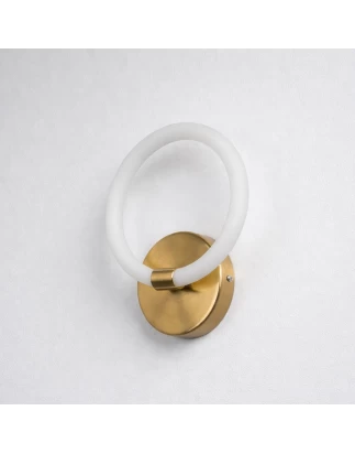 VenCore Velora Gold 6093-20052 - Μοντέρνο Επιτοίχιο Φωτιστικό Απλίκα LED 12W Χρυσό Αλουμίν