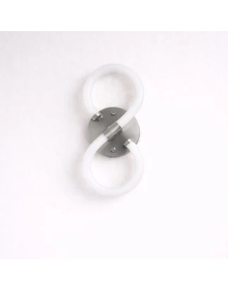 VenCore Eterna Silver 6093-20055 - Μοντέρνο Επιτοίχιο Φωτιστικό Απλίκα LED 12W Ασημί Αλουμ