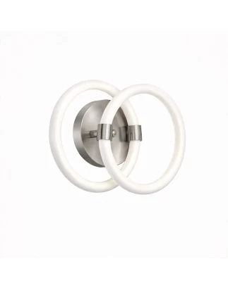 VenCore Vireon Silver 6093-20059 - Μοντέρνο Επιτοίχιο Φωτιστικό Απλίκα LED 12W Ασημί Αλουμ