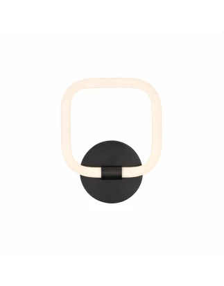 VenCore Seren Black 6093-20061 - Μοντέρνο Επιτοίχιο Φωτιστικό Απλίκα LED 12W Μαύρο Αλουμίν