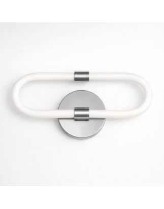 VenCore Circa Silver 6093-20067 - Μοντέρνο Επιτοίχιο Φωτιστικό Απλίκα LED 12W Ασημί Αλουμί